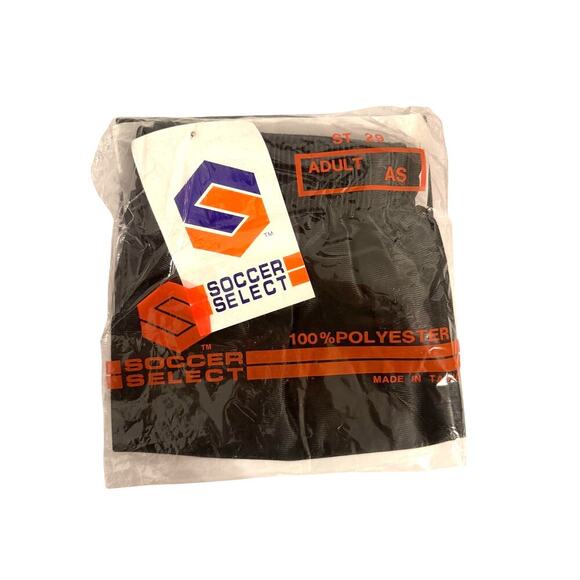 Vintage Soccer Select Black Athletic Shorts Men’s Small Lightweight Nylon NWT - Picture 4 of 4